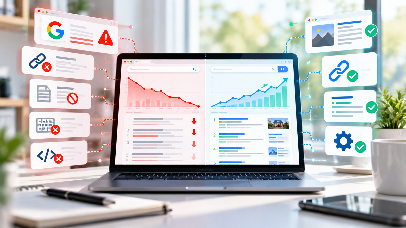 What are Google penalties and how can businesses avoid them?